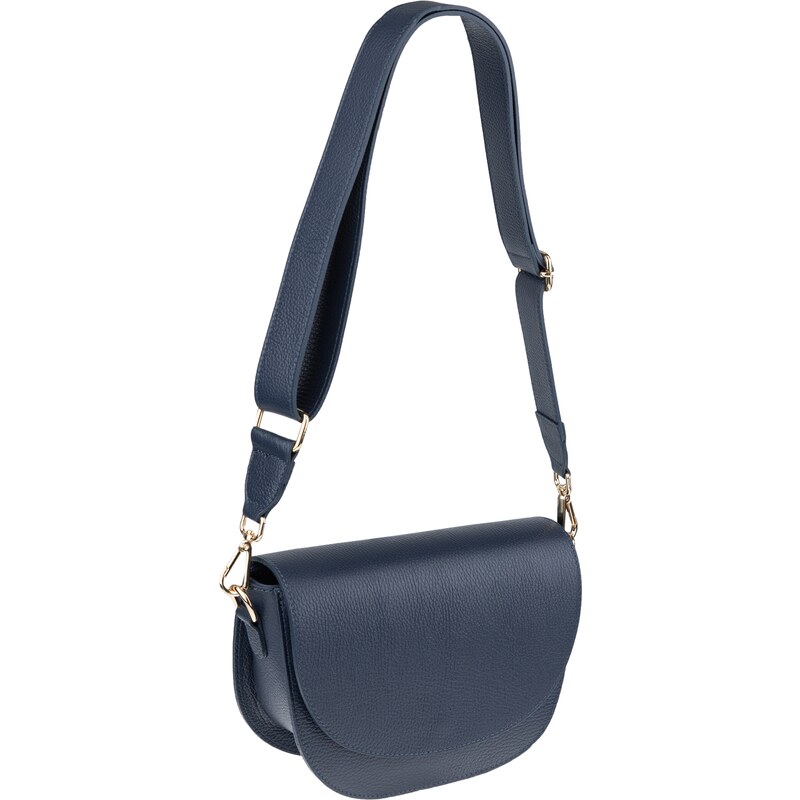 NovaKabelka.cz Kožená kabelka crossbody Ramona Blu modrá