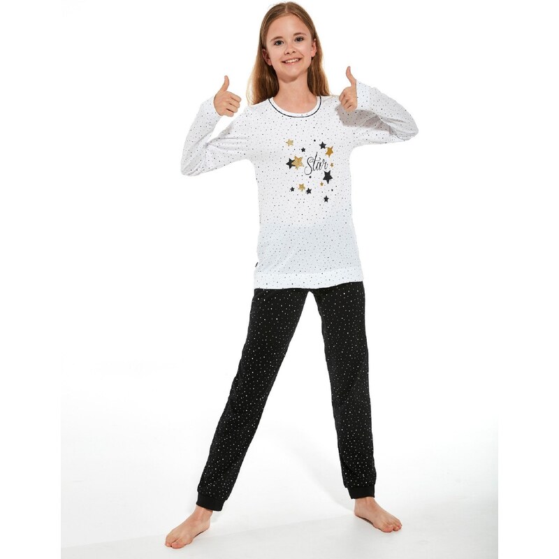 Pyjamas Cornette Kids Girl 958/156 Star L/R 86-128 white