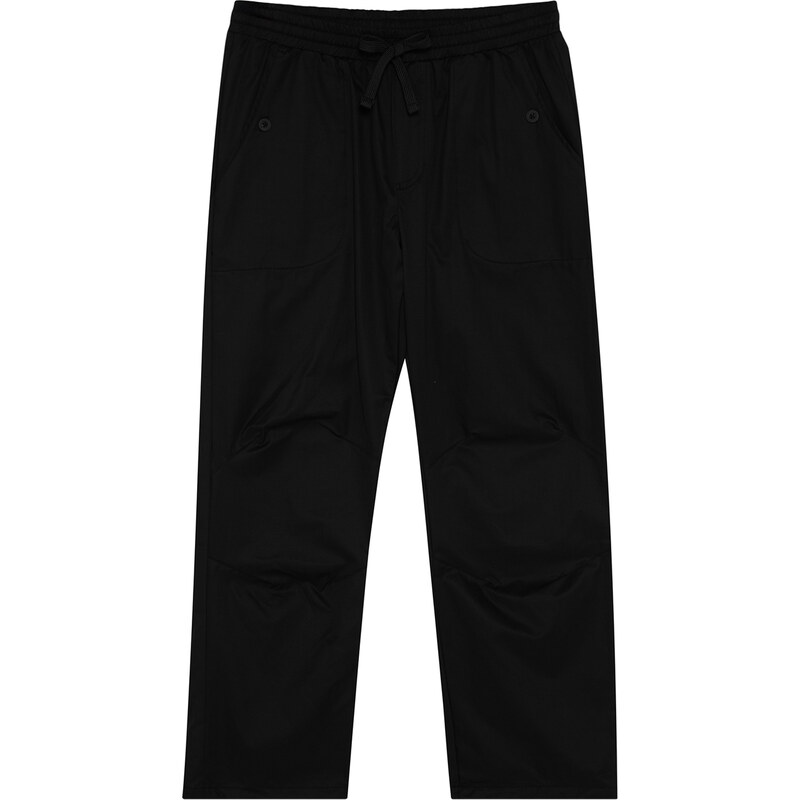 Trendyol Black Regular Fit Waist Lacing Detail Trousers