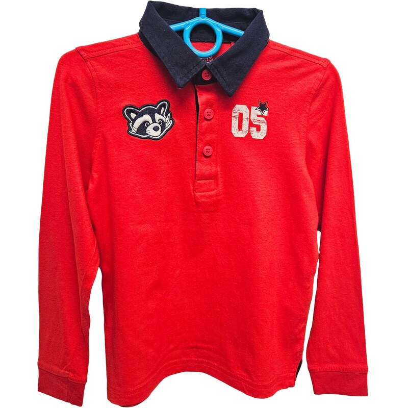 Dětské červené triko s Coll Skater Lupilu