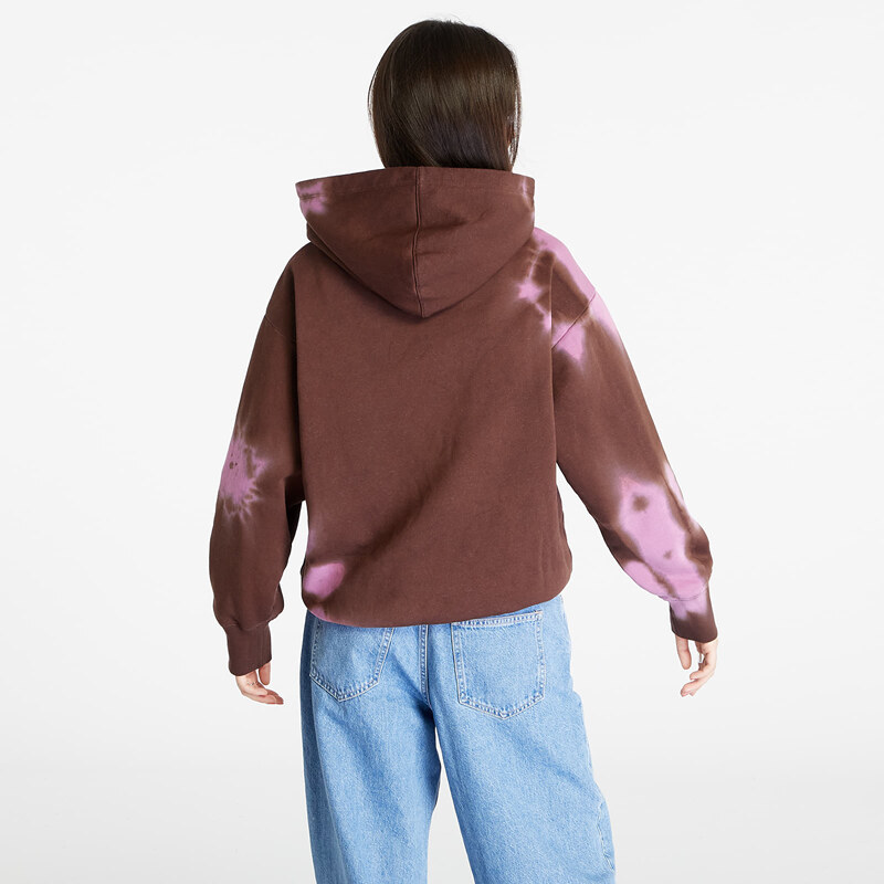 Dámská mikina Champion Hooded Sweatshirt Brown/ Pink