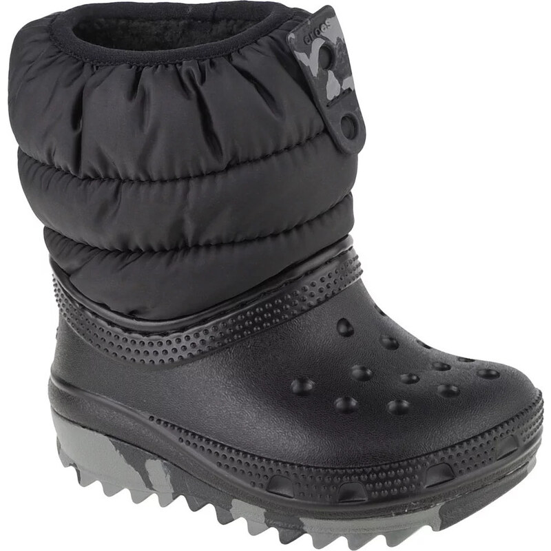 Černé dětské sněhule Crocs Classic Neo Puff Boot Toddler Černá 87237816