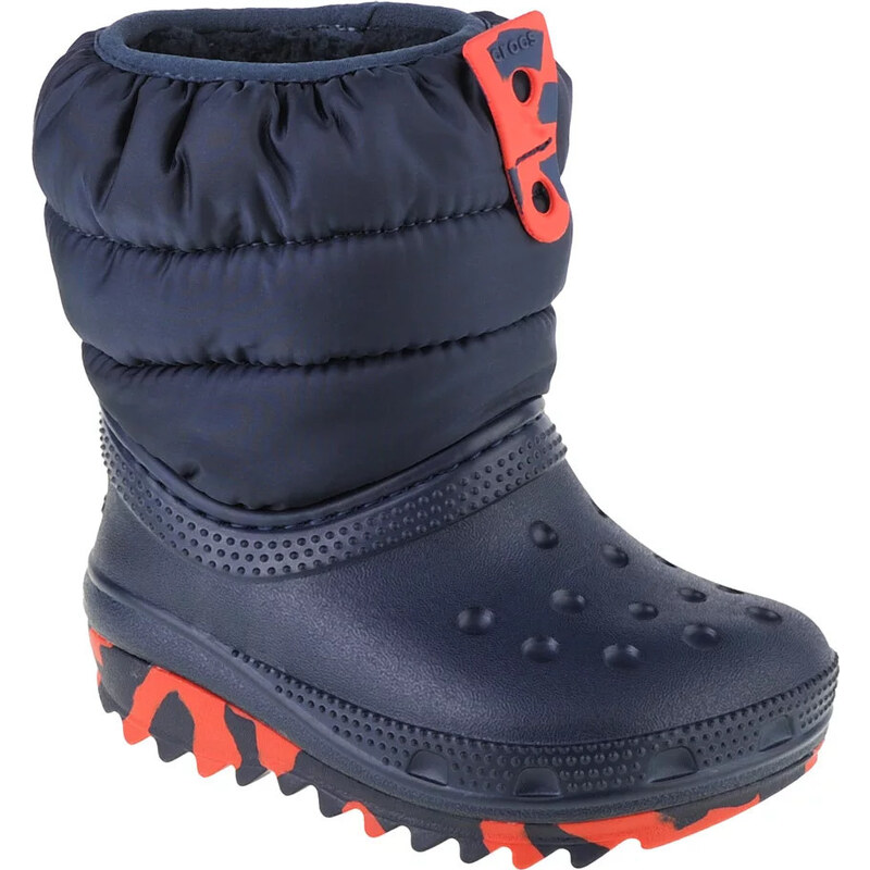 TMAVĚ MODRÉ CHLAPECKÉ SNĚHULE CROCS CLASSIC NEO PUFF BOOT TODDLER Tmavě modrá