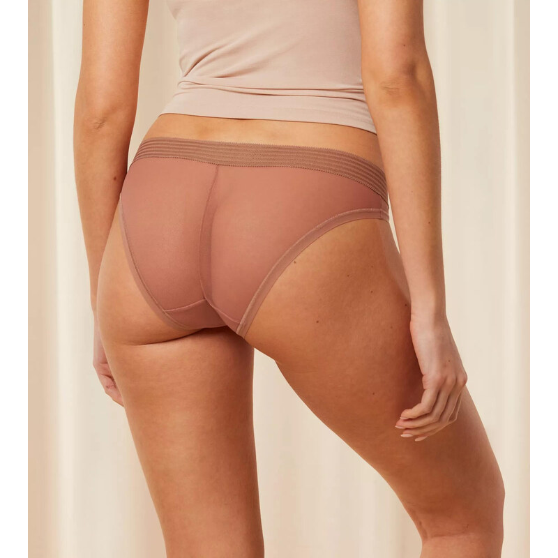 Dámské kalhotky Tempting Sheer Highleg Tai 2P - TOASTED ALMOND - mandlové 6901 - TRIUMPH