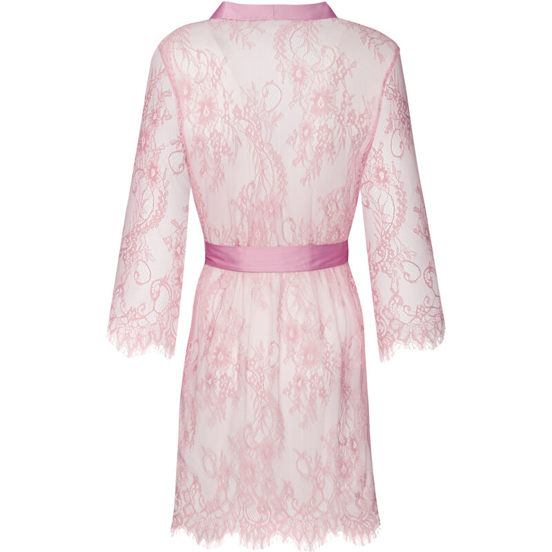 LivCo Corsetti Fashion Housecoat Sheer Pink