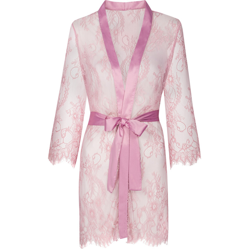 LivCo Corsetti Fashion Housecoat Sheer Pink