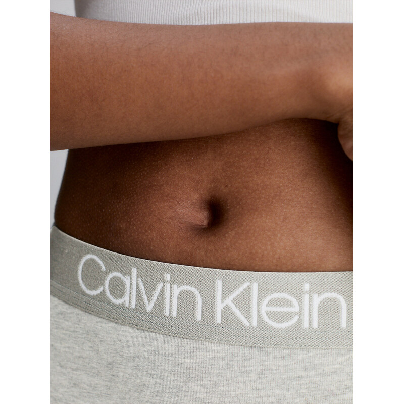 Dámská tanga 3 Pack High Waisted Thongs Body 000QD3757E999 černá/bílá/šedá - Calvin Klein