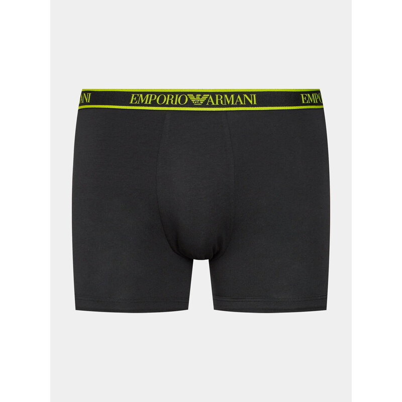 Pánské boxerky 3PACK 111473 3F717 29821 černé - Emporio Armani