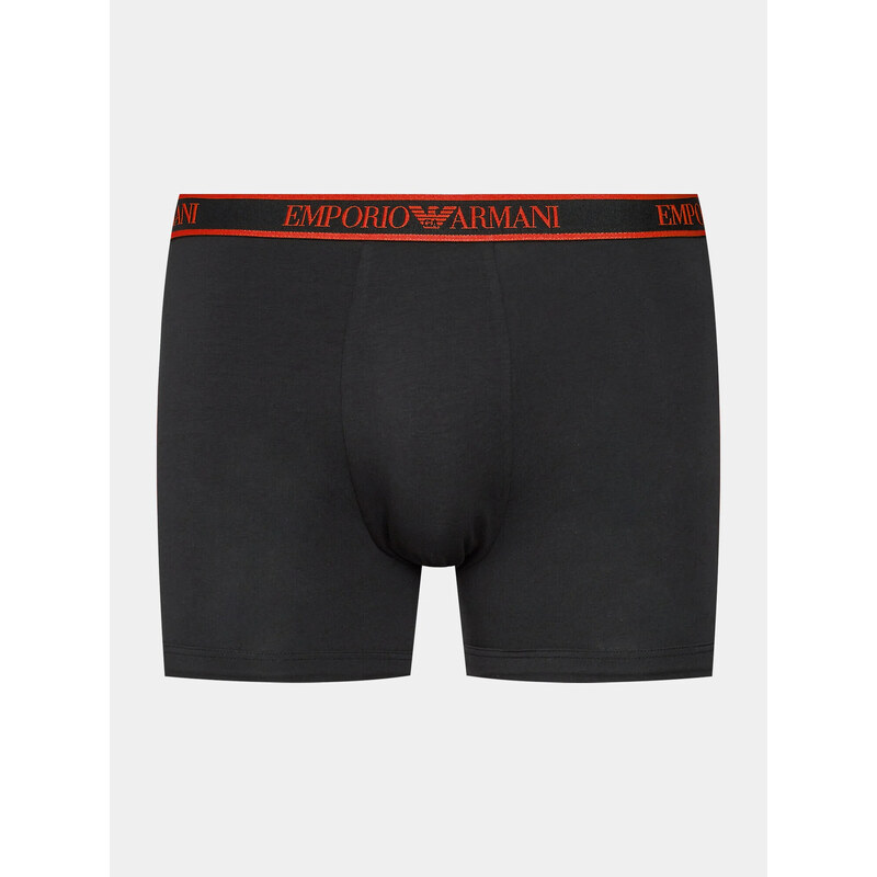 Pánské boxerky 3PACK 111473 3F717 29821 černé - Emporio Armani