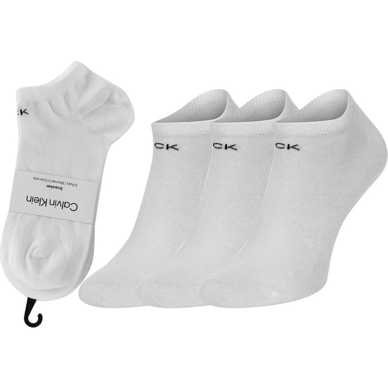 Ponožky Calvin Klein 3Pack 701218768002 White