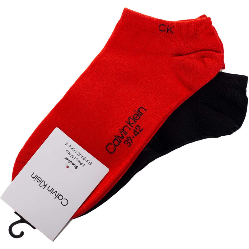 Calvin Klein Ponožky 701218707007 Black/Red