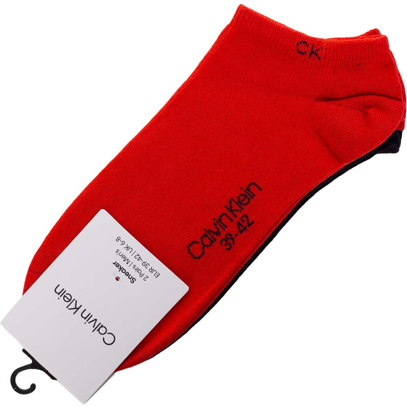 Calvin Klein Ponožky 701218707007 Black/Red