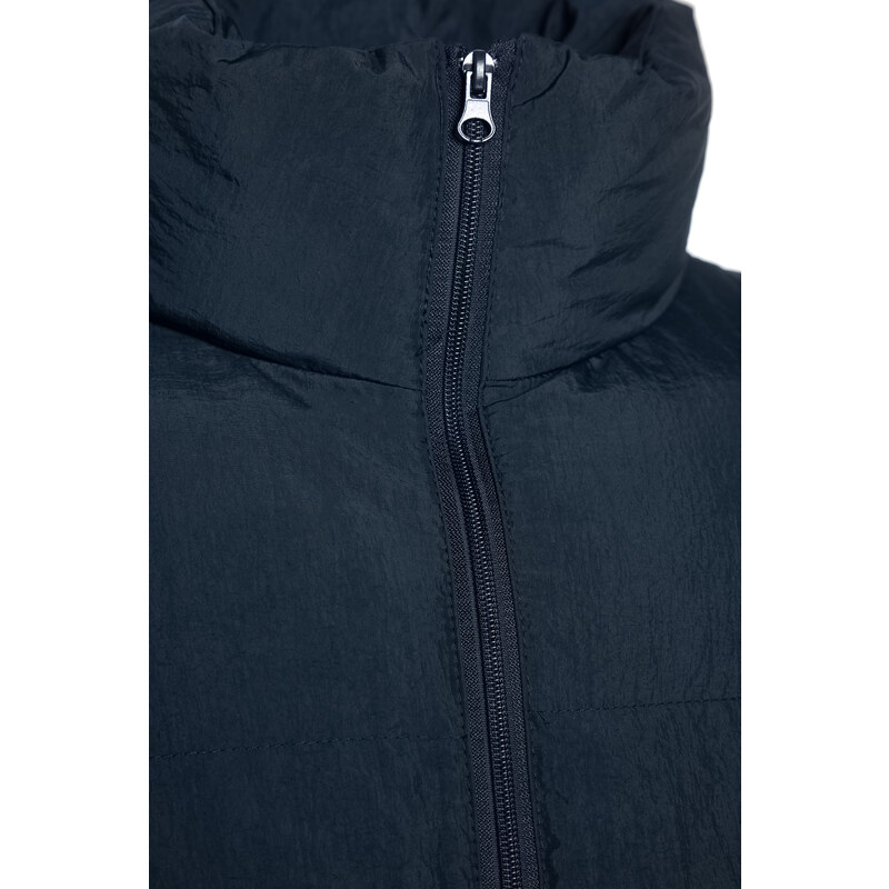 Trendyol Navy Blue Unisex Oversize Fit Stojatý límec Puffer Jacket