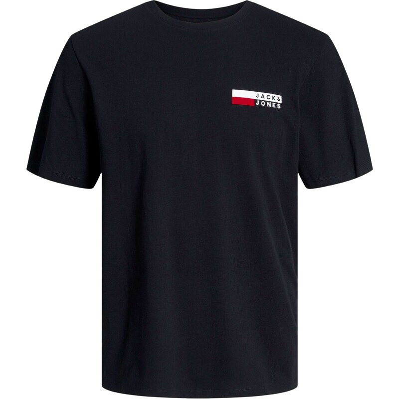 JACK & JONES Tričko JJECorp červená / černá / bílá