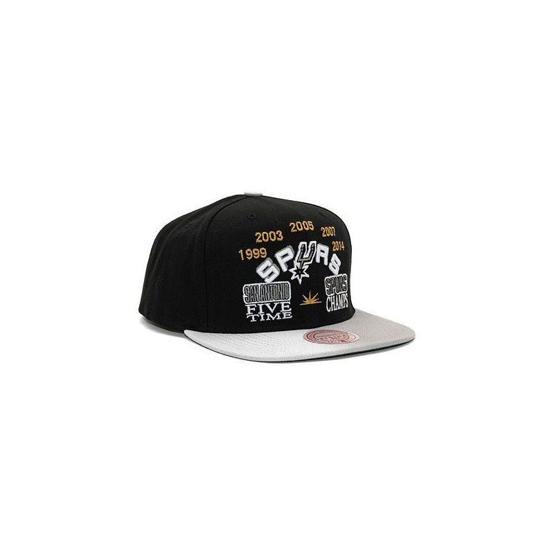 Kšiltovka Mitchell & Ness Nba Champ Is Here Snapback Hwc San Antonio Spurs Black