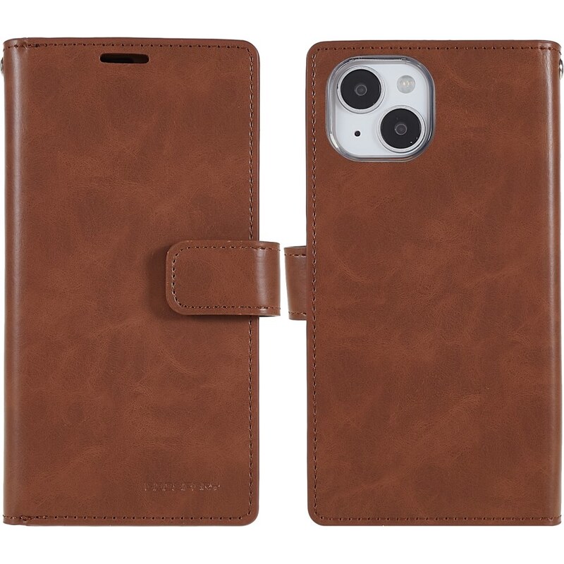 Ochranné pouzdro na iPhone 15 - Mercury, Mansoor Diary Brown