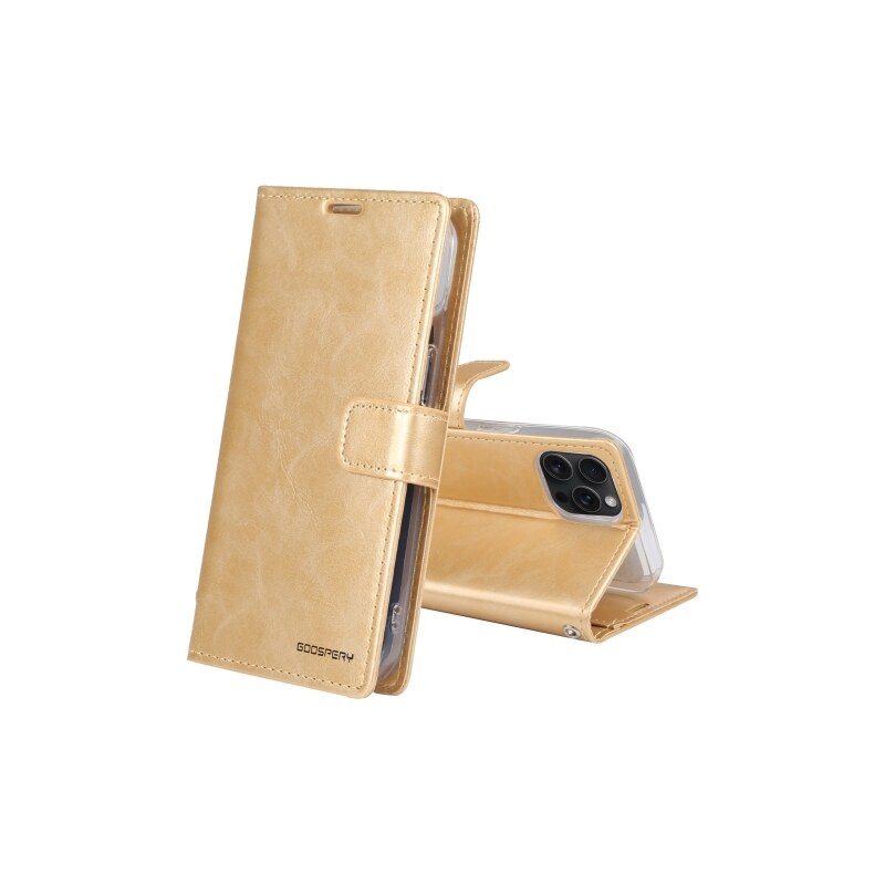 Ochranné pouzdro na iPhone 15 Pro MAX - Mercury, Bluemoon Diary Gold