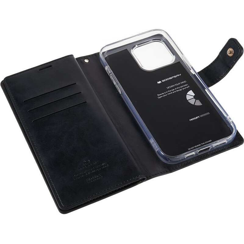 Ochranné pouzdro na iPhone 15 Pro - Mercury, Mansoor Diary Black