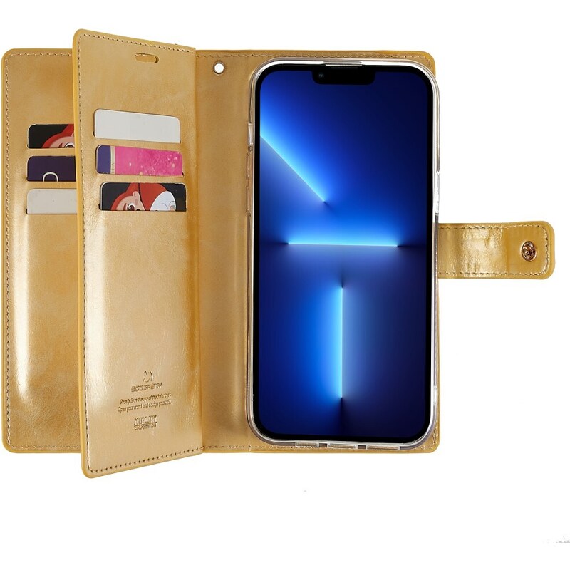 Ochranné pouzdro na iPhone 15 Pro - Mercury, Mansoor Diary Gold