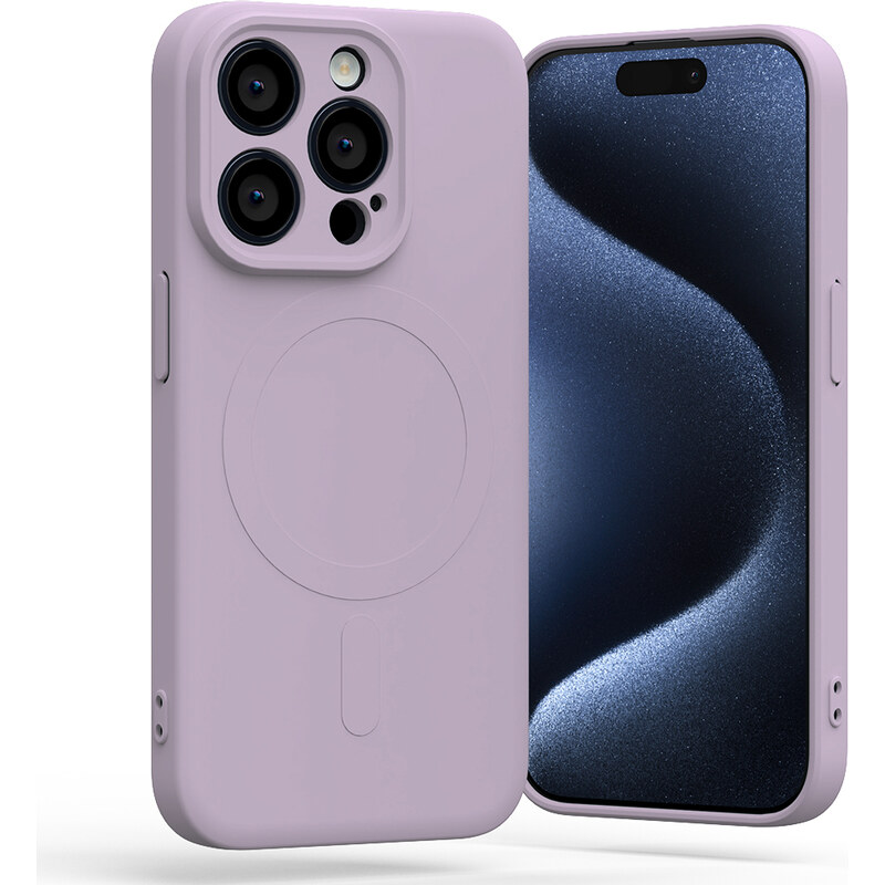 Ochranný kryt na iPhone 14 Pro - Mercury, SemiSilicon MagSafe Purple
