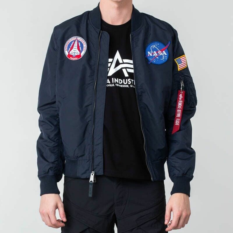 Alpha Industries Inc. Pánský bomber Alpha Industries MA-1 TT NASA Reversible II Blue