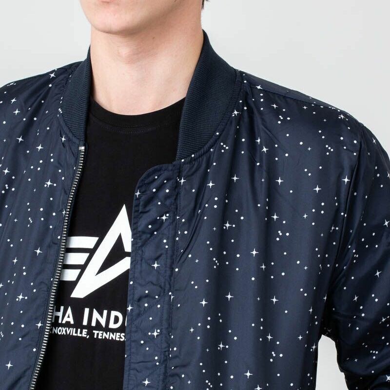 Alpha Industries Inc. Pánský bomber Alpha Industries MA-1 TT NASA Reversible II Blue