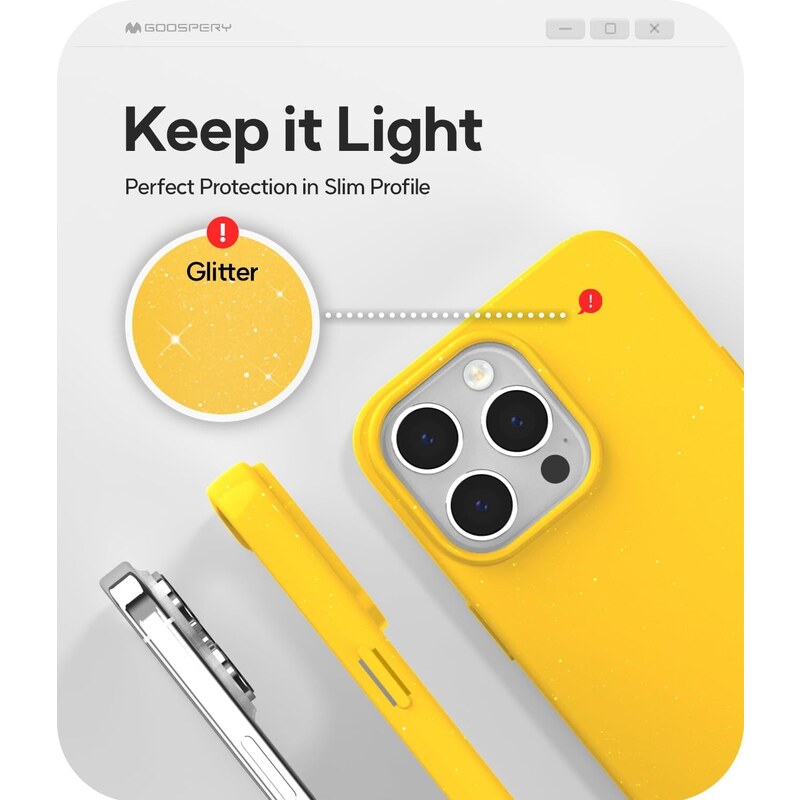 Ochranný kryt na iPhone 15 Pro MAX - Mercury, Jelly Yellow