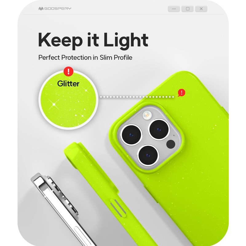Ochranný kryt na iPhone 15 Pro MAX - Mercury, Jelly Lime