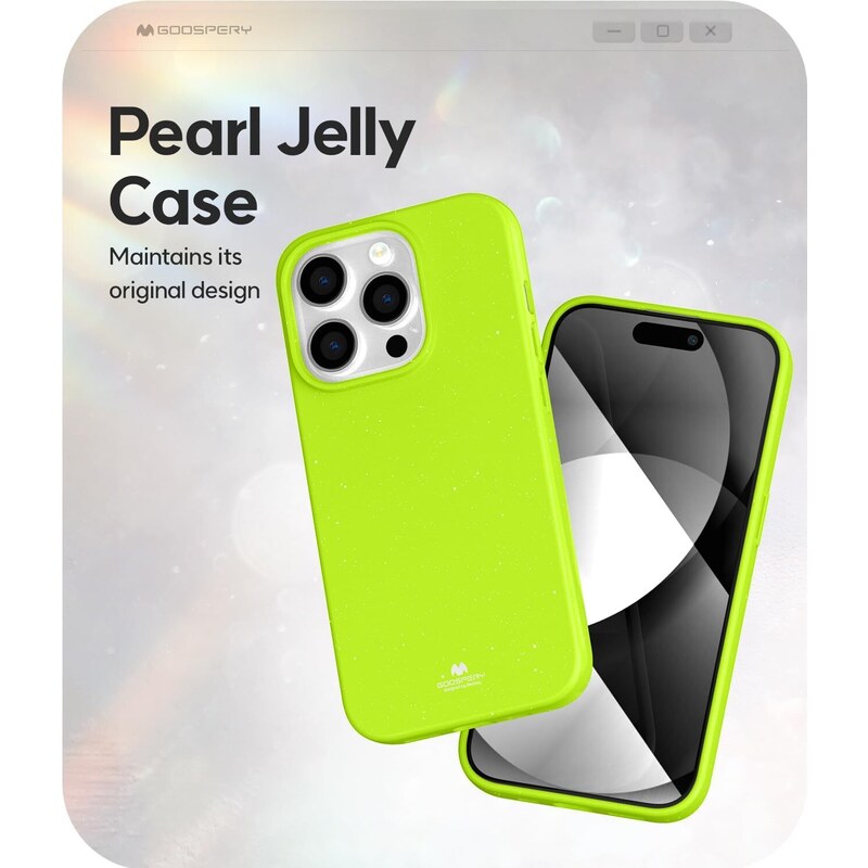 Ochranný kryt na iPhone 15 Pro - Mercury, Jelly Lime