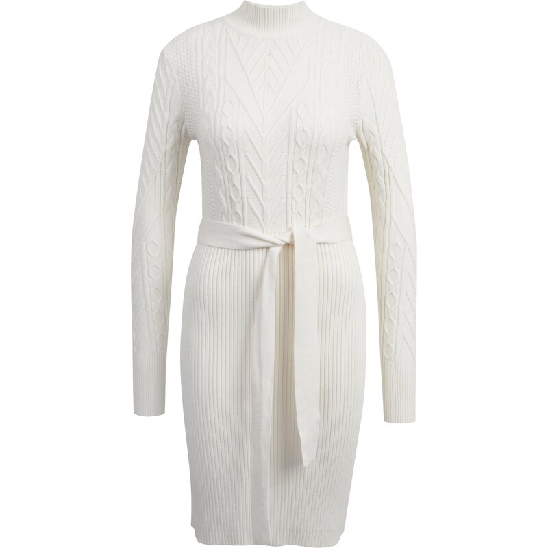 Orsay Krémové dámské svetrové šaty - Dámské
