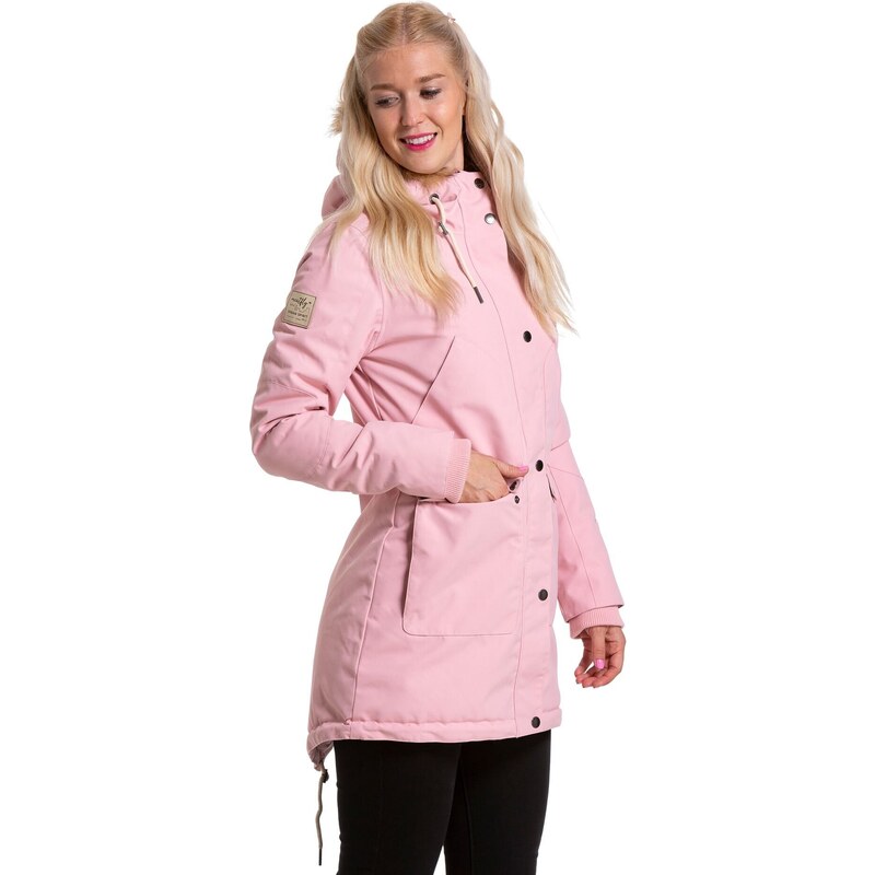 Meatfly dámská zimní bunda Amber Parka Powder Pink | Růžová