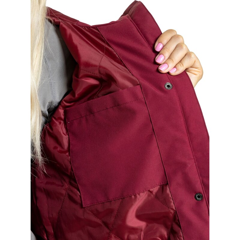 Meatfly dámská zimní bunda Beth Parka Wine | Červená