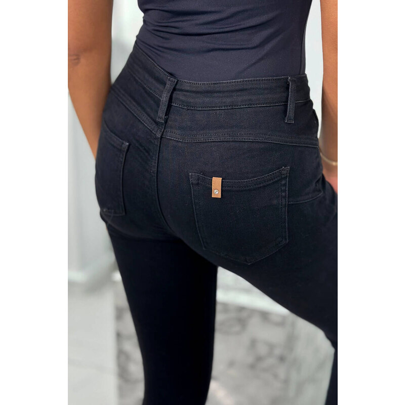Kesi Skinny džíny s kapesním detailem černé