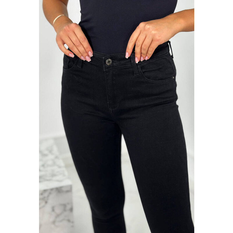 Kesi Skinny džíny s kapesním detailem černé