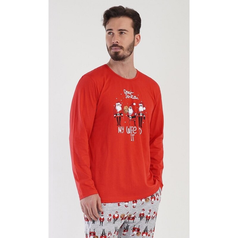 Cool Comics Pánské pyžamo dlouhé Santa