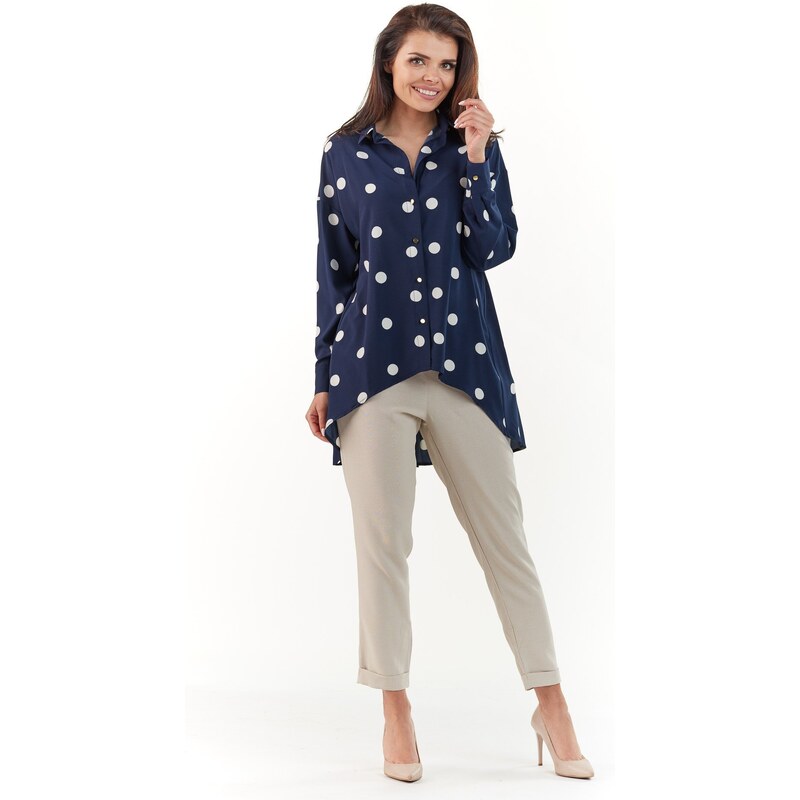 Awama Womans Shirt A217 Navy Blue 87284918