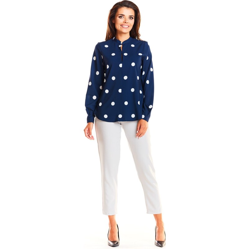 Awama Womans Shirt A239 Navy Blue 108029321