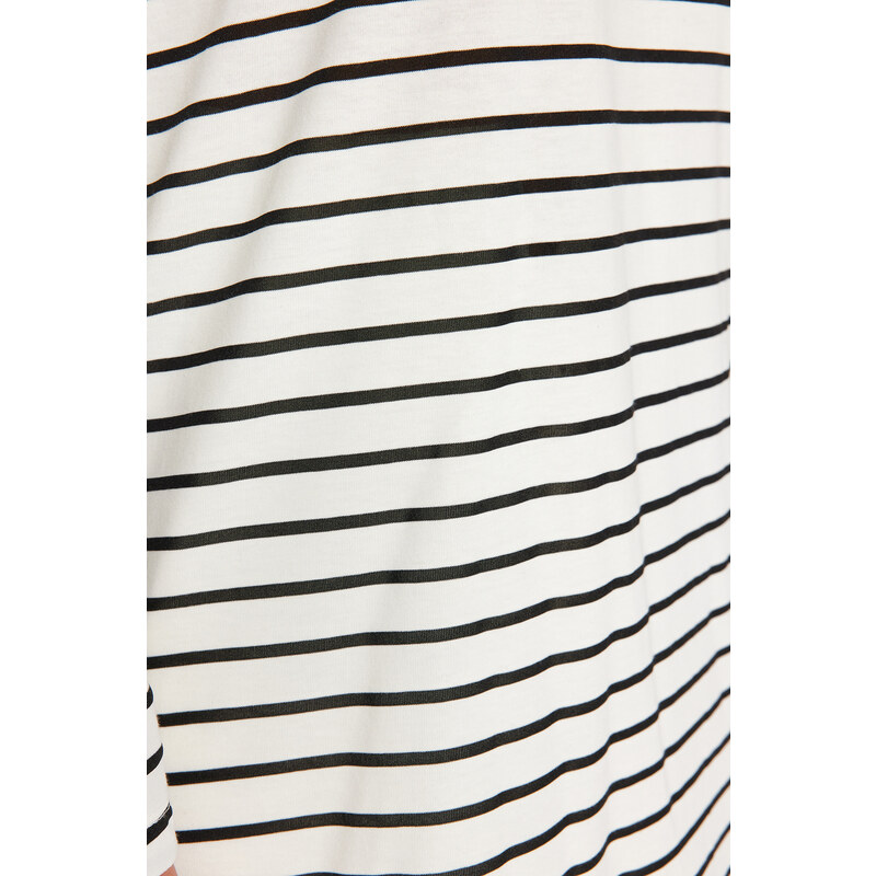 Trendyol Black Striped Knitted Tunic