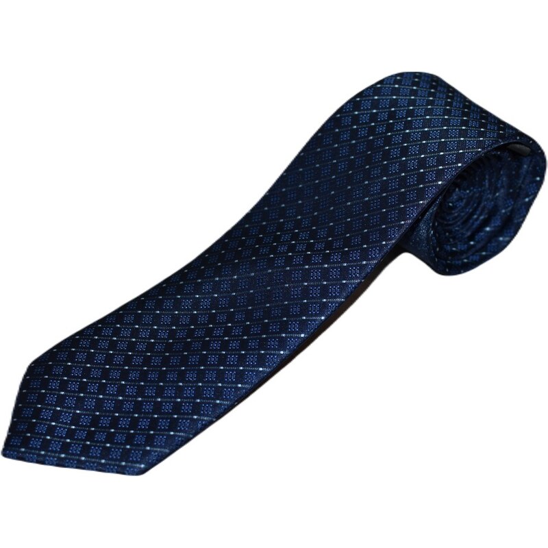 Moderní modrá kravata se vzorem VD 5633217