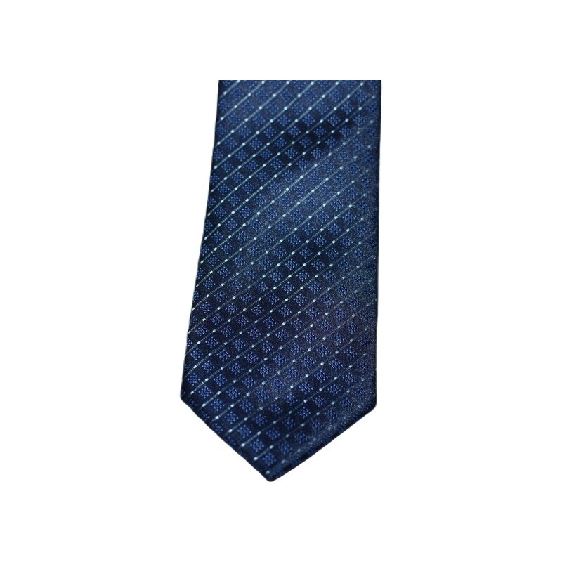 Moderní modrá kravata se vzorem VD 5633217