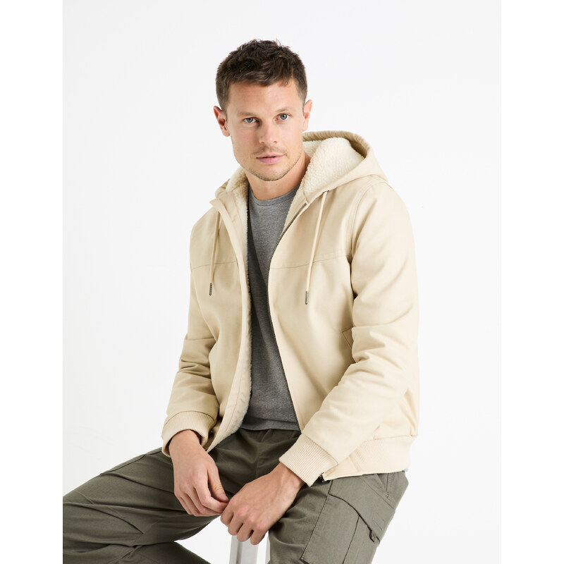 Celio Bunda sherpa s kapucí Fuhoodie - Pánské