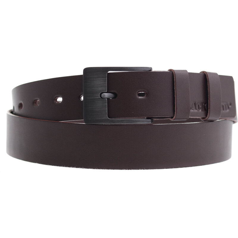 Kožený opasek Black Hand 004-78 hnědý 87288434