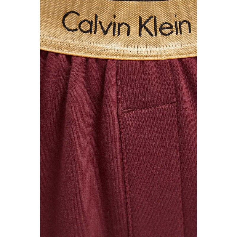 Kalhoty Calvin Klein Underwear vínová barva