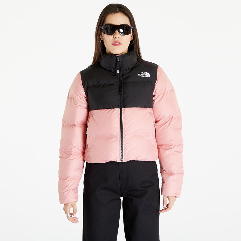 Dámská péřová bunda The North Face Cropped Saikuru Jacket Růžová - GLAMI.cz