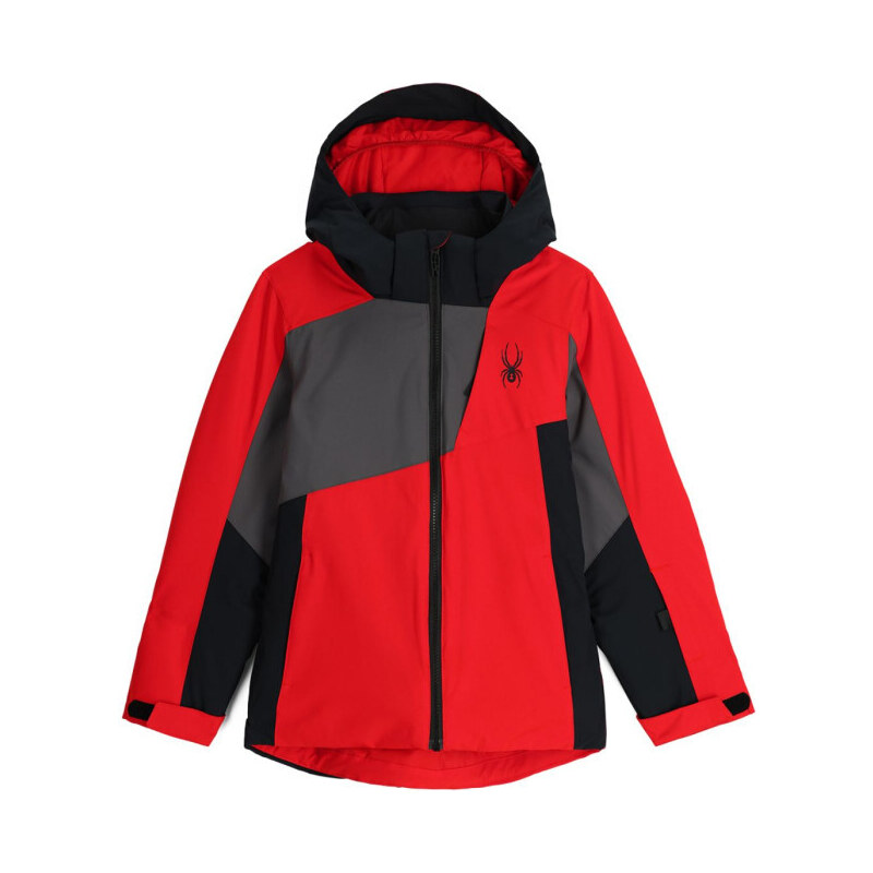 Chlapecká lyžařská bunda Spyder AMBUSH - červená 128