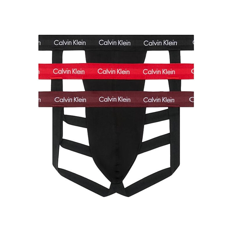 Calvin Klein 3 PACK - pánské slipy JOCK STRAP NB3054A-I20 XL