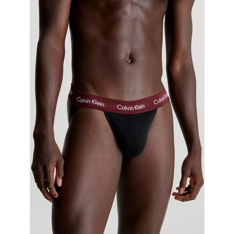 Calvin Klein 3 PACK - pánské slipy JOCK STRAP NB3054A-I20 XL