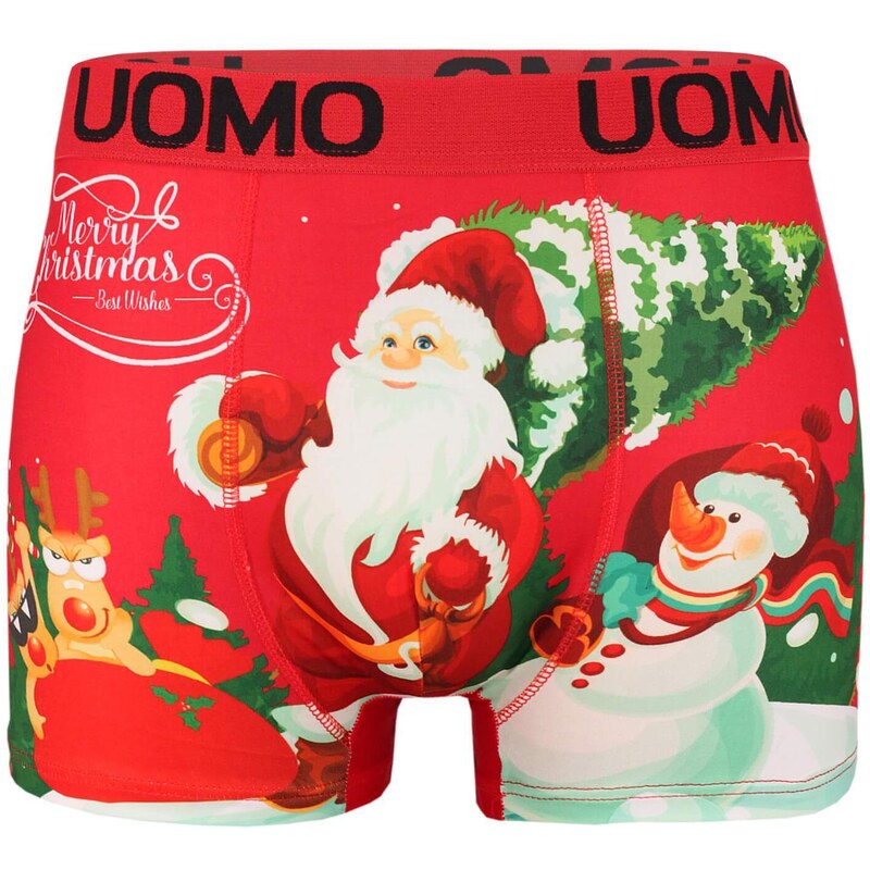 Uomo Christmas vánoční spodní prádlo pánské - 3 ks