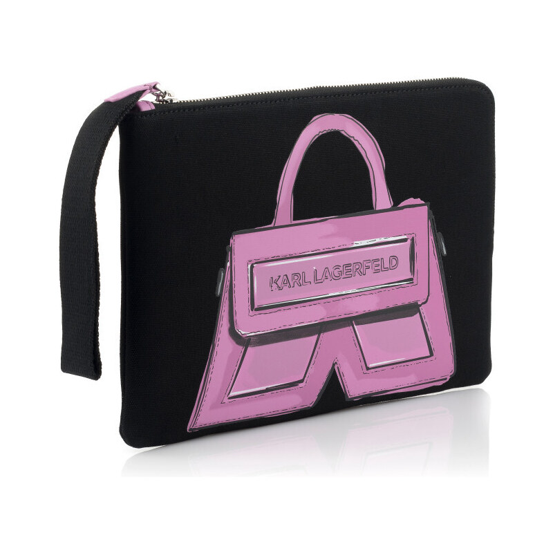 TAŠKA KARL LAGERFELD ICON K CANVAS POUCH