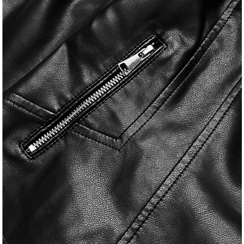 J.STYLE Černá dámská bunda s klopami (11Z8035)